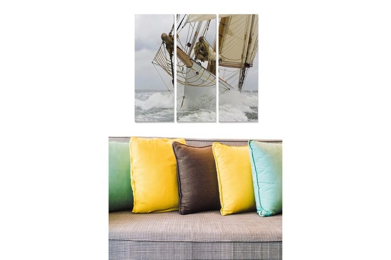 Canvastavla Nautical 3-pack Flerfärgad - 20x50 cm - Inredning - Tavlor & posters - Canvastavla