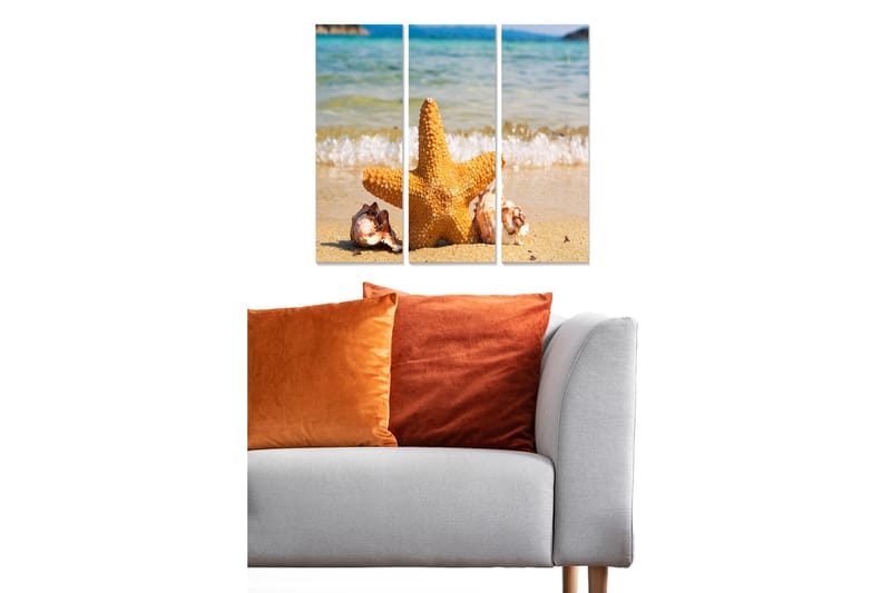 Canvastavla Nautical 3-pack Flerfärgad - 20x50 cm - Inredning - Tavlor & posters - Canvastavla