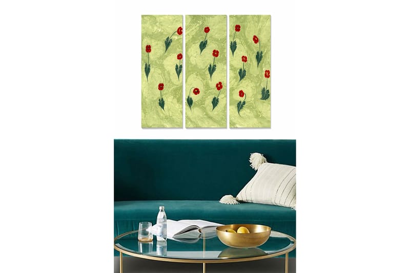 Canvastavla Nautical 3-pack Flerfärgad - 20x50 cm - Inredning - Tavlor & posters - Canvastavla