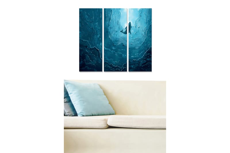 Canvastavla Nautical 3-pack Flerfärgad - 20x50 cm - Inredning - Tavlor & posters - Canvastavla
