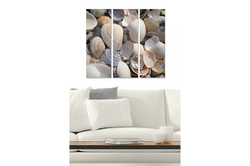 Canvastavla Nautical 3-pack Flerfärgad, 20x50 cm