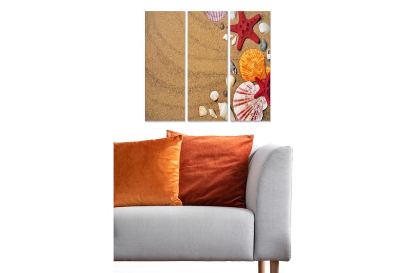 Canvastavla Nautical 3-pack Flerfärgad - 20x50 cm - Inredning - Tavlor & posters - Canvastavla