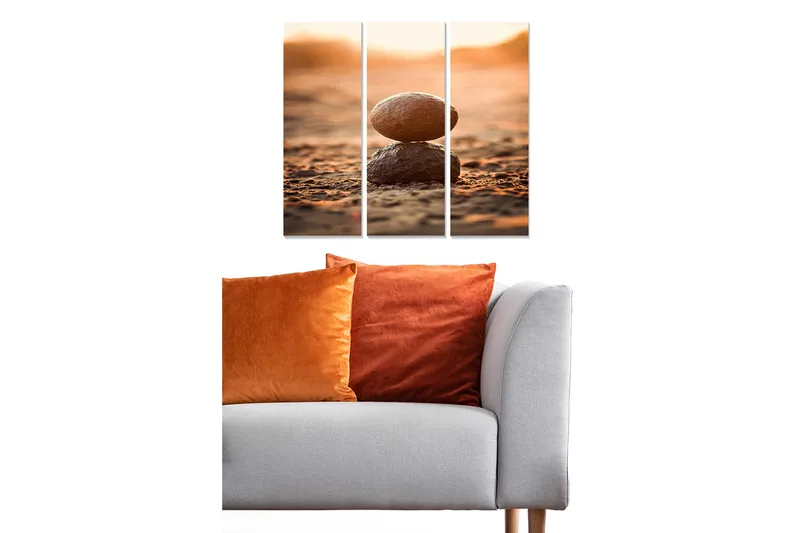 Canvastavla Nautical 3-pack Flerfärgad, 20x50 cm