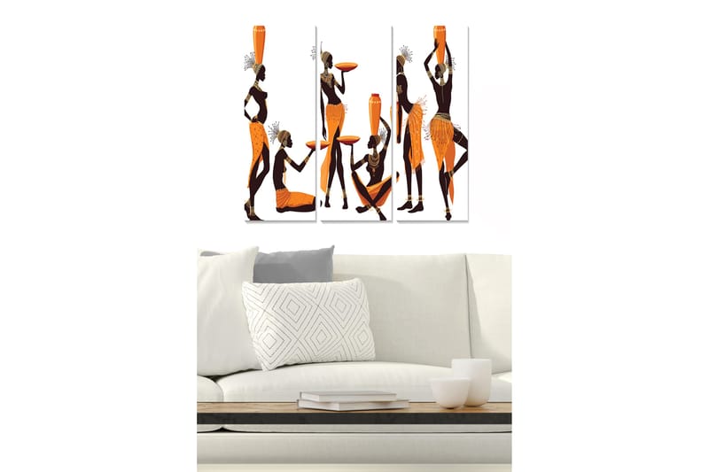 Canvastavla Oriental 3-pack Flerfärgad - 20x50 cm - Inredning - Tavlor & posters - Canvastavla