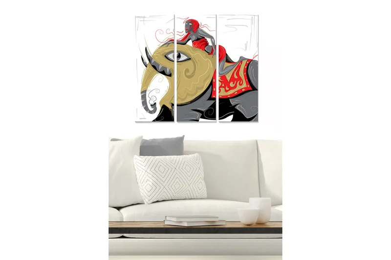 Canvastavla Oriental 3-pack Flerfärgad - 20x50 cm - Inredning - Tavlor & posters - Canvastavla