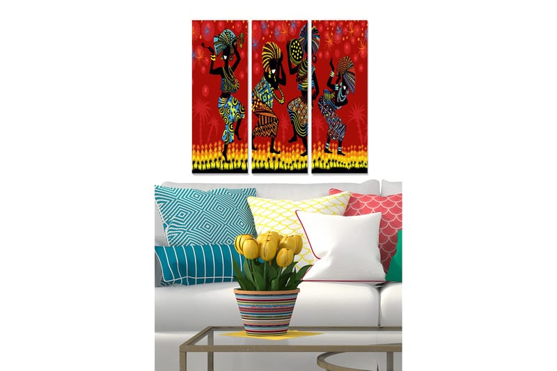 Canvastavla Oriental 3-pack Flerfärgad - 20x50 cm - Inredning - Tavlor & posters - Canvastavla
