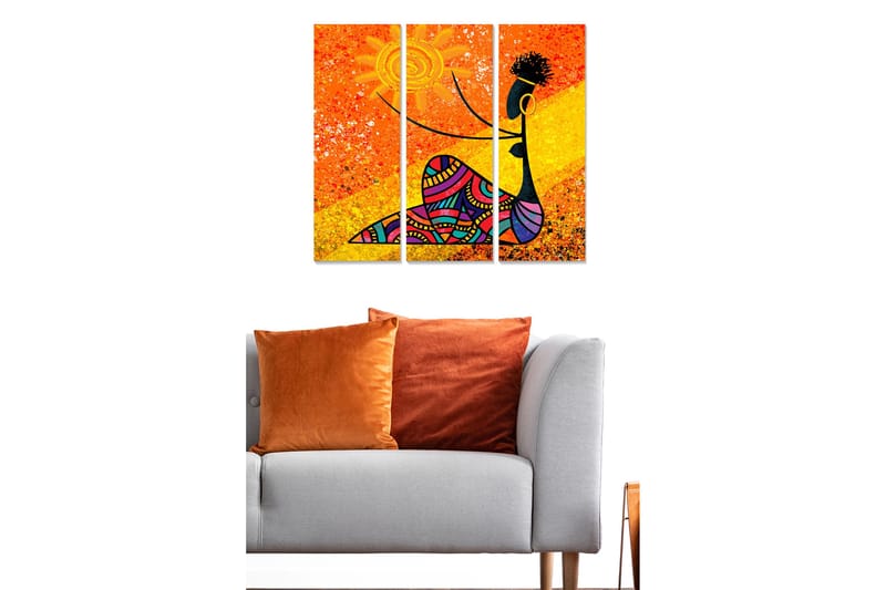 Canvastavla Oriental 3-pack Flerfärgad - 20x50 cm - Inredning - Tavlor & posters - Canvastavla