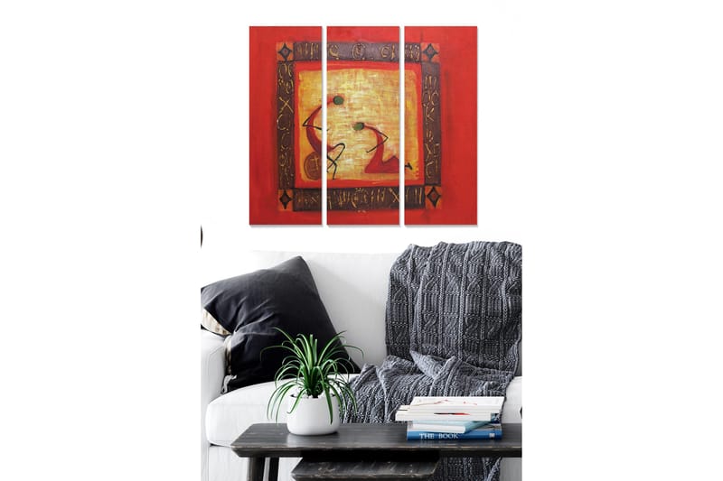 Canvastavla Oriental 3-pack Flerfärgad, 20x50 cm