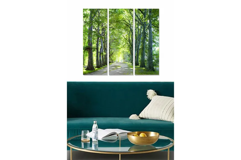 Canvastavla Scenic 3-pack Flerfärgad, 20x50 cm