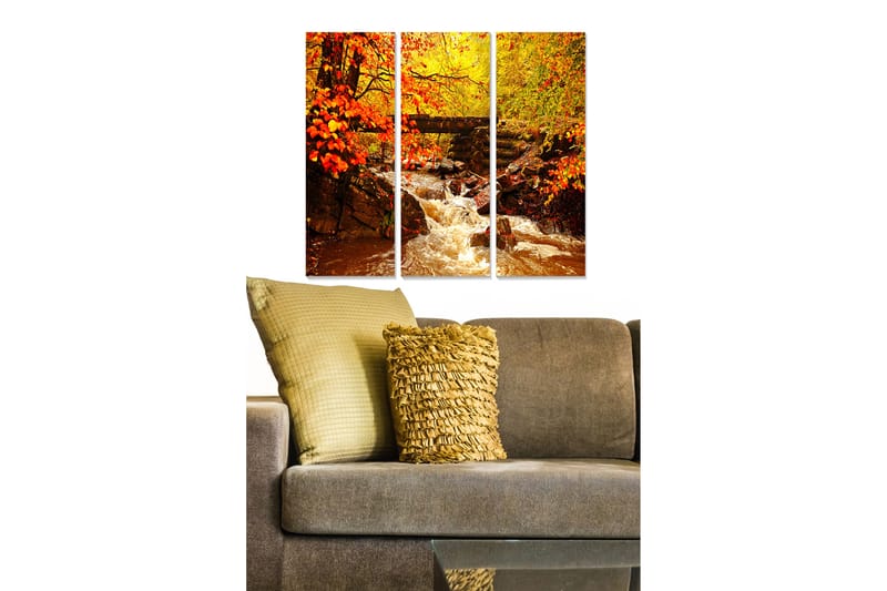 Canvastavla Scenic 3-pack Flerfärgad - 20x50 cm - Canvastavla