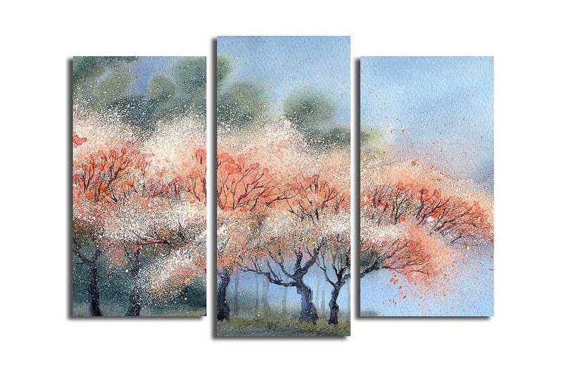 Canvastavla Scenic 3-pack Flerfärgad - 20x39 cm - Inredning - Tavlor & posters - Canvastavla