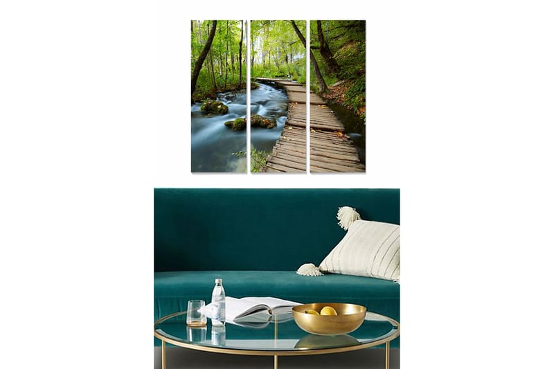 Canvastavla Scenic 3-pack Flerfärgad - 20x50 cm - Inredning - Tavlor & posters - Canvastavla