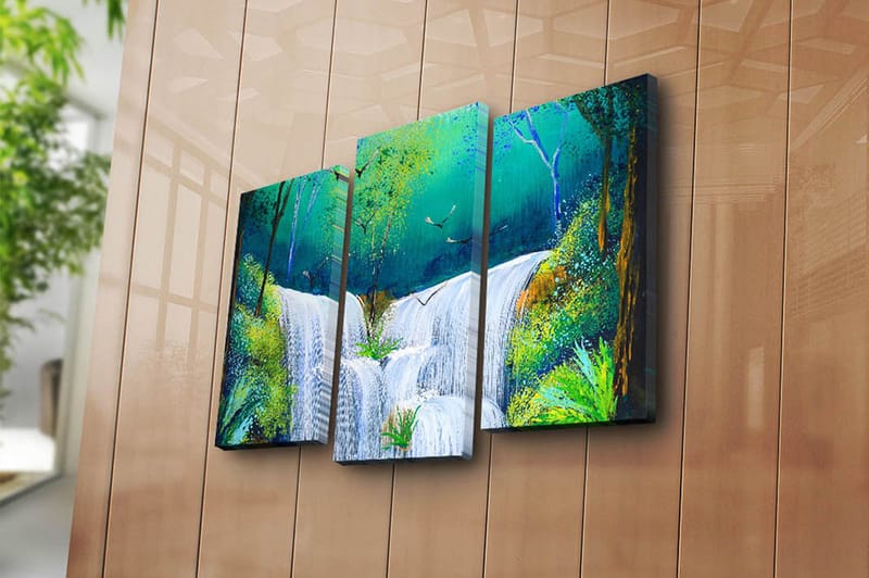 Canvastavla Scenic 3-pack Flerfärgad - 20x39 cm - Inredning - Tavlor & posters - Canvastavla