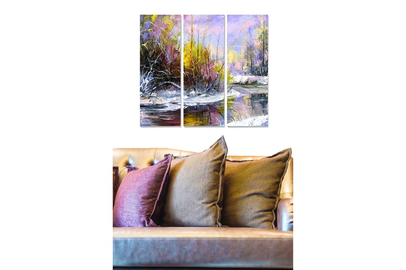 Canvastavla Scenic 3-pack Flerfärgad - 20x50 cm - Inredning - Tavlor & posters - Canvastavla