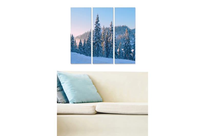 Canvastavla Scenic 3-pack Flerfärgad - 20x50 cm - Canvastavla