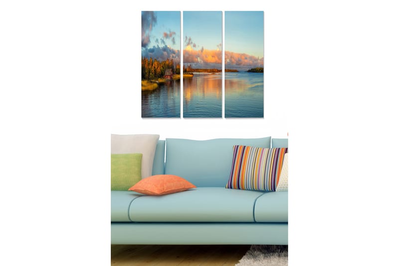 Canvastavla Scenic 3-pack Flerfärgad - 20x50 cm - Inredning - Tavlor & posters - Canvastavla