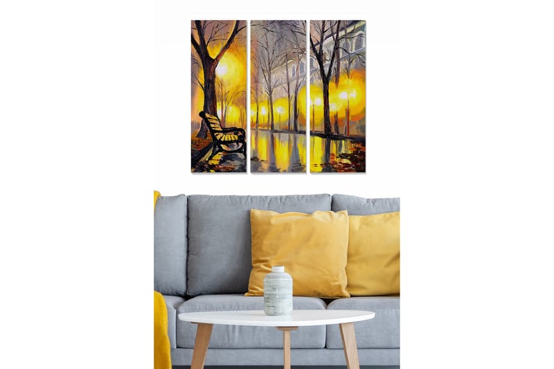 Canvastavla Scenic 3-pack Flerfärgad - 20x50 cm - Inredning - Tavlor & posters - Canvastavla