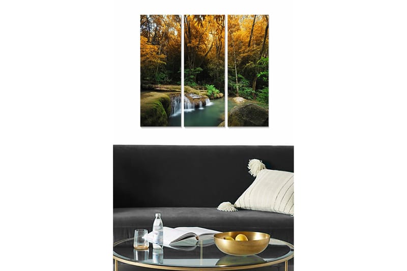 Canvastavla Scenic 3-pack Flerfärgad, 20x50 cm