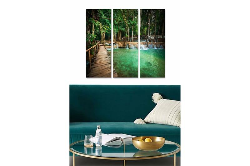 Canvastavla Scenic 3-pack Flerfärgad, 20x50 cm