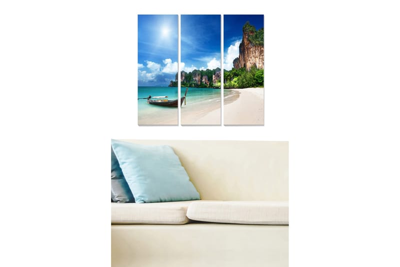 Canvastavla Scenic 3-pack Flerfärgad, 20x50 cm