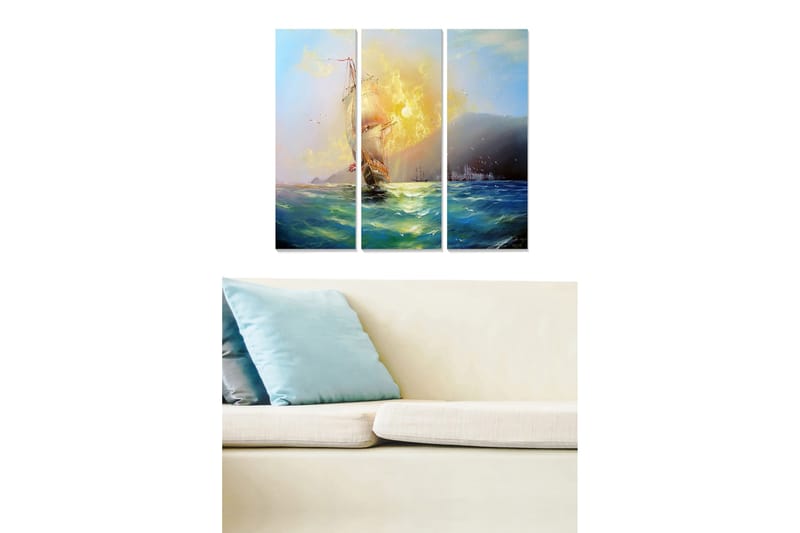 Canvastavla Scenic 3-pack Flerfärgad - 20x50 cm - Inredning - Tavlor & posters - Canvastavla