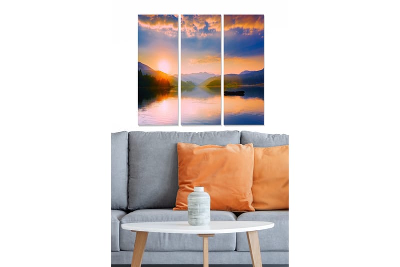 Canvastavla Scenic 3-pack Flerfärgad, 20x50 cm