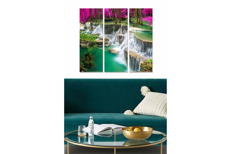 Canvastavla Scenic 3-pack Flerfärgad, 20x50 cm