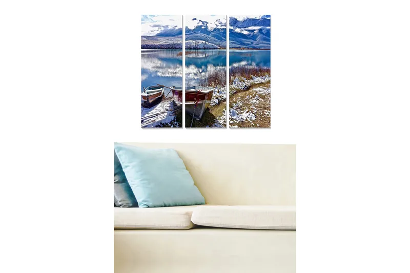 Canvastavla Scenic 3-pack Flerfärgad, 20x50 cm