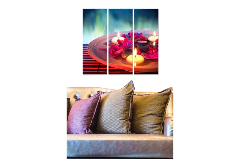 Canvastavla Scenic 3-pack Flerfärgad, 20x50 cm