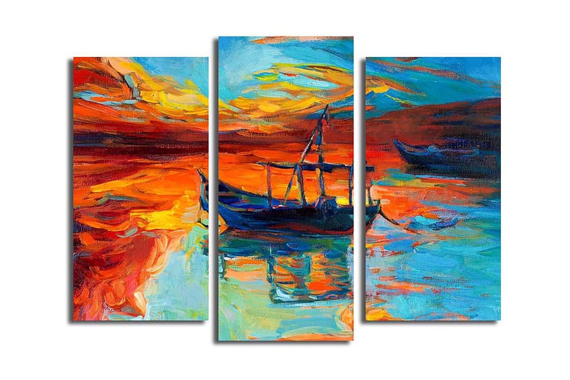 Canvastavla Scenic 3-pack Flerfärgad, 20x39 cm