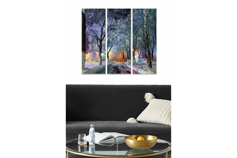 Canvastavla Scenic 3-pack Flerfärgad, 20x50 cm