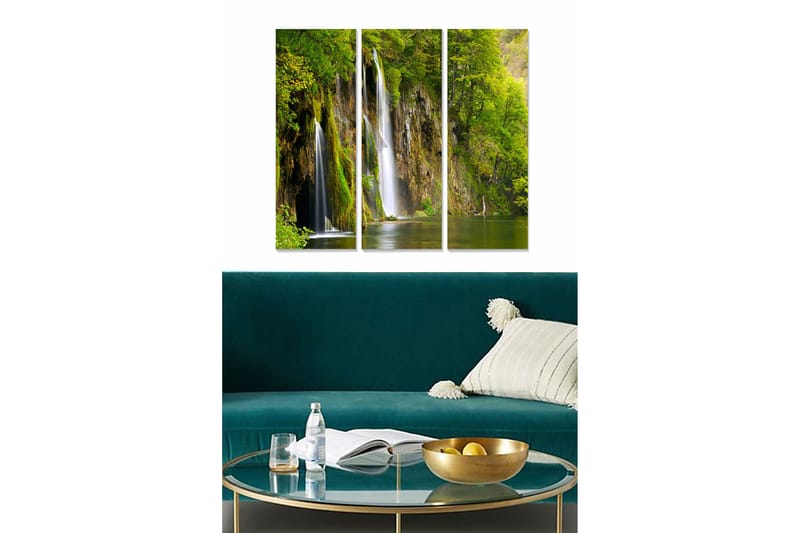 Canvastavla Scenic 3-pack Flerfärgad, 20x50 cm