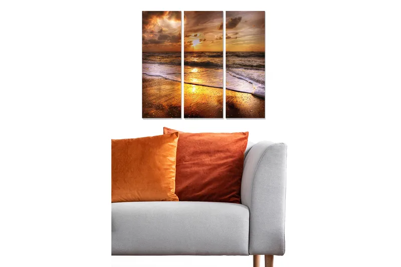 Canvastavla Scenic 3-pack Flerfärgad, 20x50 cm