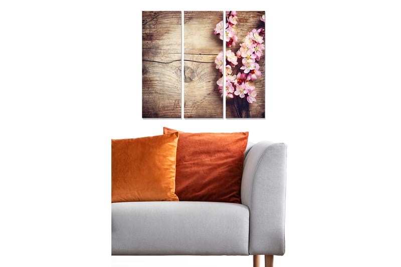 Canvastavla Scenic 3-pack Flerfärgad, 20x50 cm