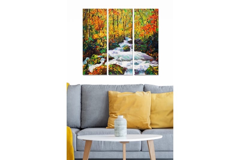 Canvastavla Scenic 3-pack Flerfärgad, 20x50 cm