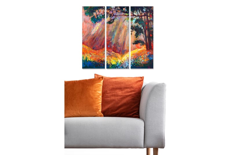 Canvastavla Scenic 3-pack Flerfärgad - 20x50 cm - Inredning - Tavlor & posters - Canvastavla