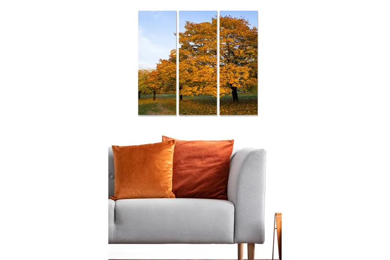 Canvastavla Scenic 3-pack Flerfärgad, 20x50 cm