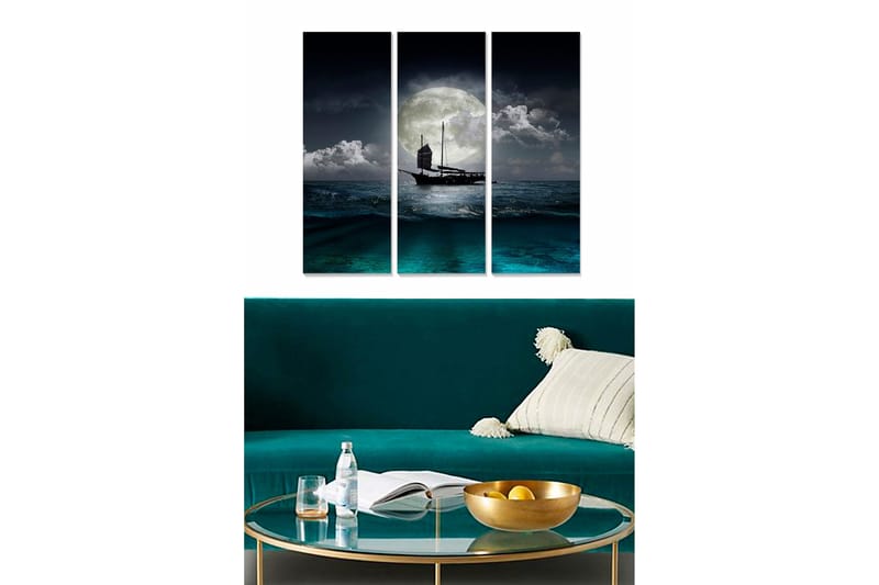 Canvastavla Scenic 3-pack Flerfärgad, 20x50 cm