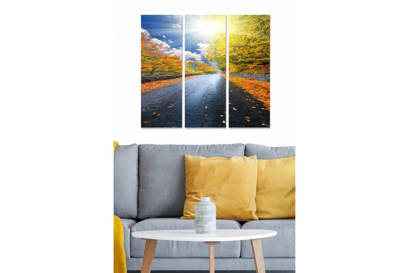 Canvastavla Scenic 3-pack Flerfärgad, 20x50 cm