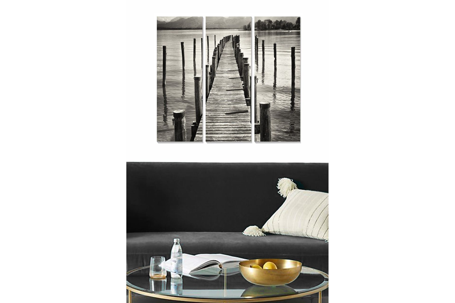Canvastavla Scenic 3-pack Flerfärgad - 20x50 cm