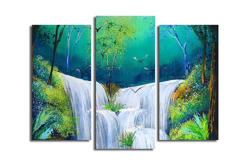 Canvastavla Scenic 3-pack Flerfärgad, 20x39 cm