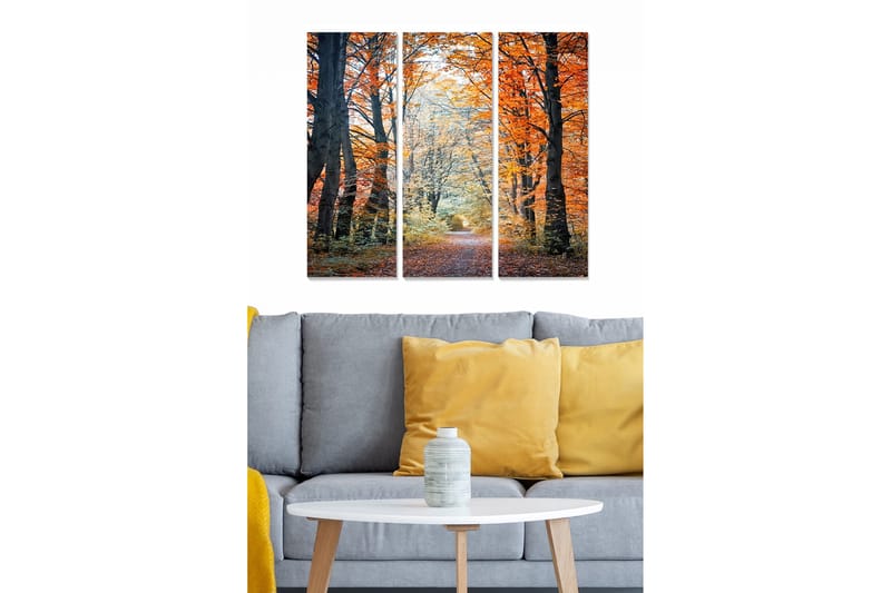 Canvastavla Scenic 3-pack Flerfärgad, 20x50 cm
