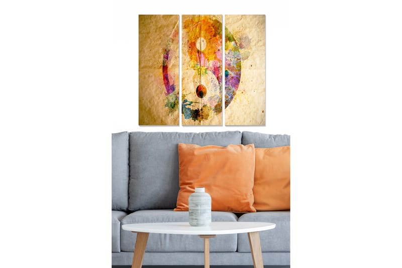 Canvastavla Signs 3-pack Flerfärgad - 20x50 cm - Inredning - Tavlor & posters - Canvastavla