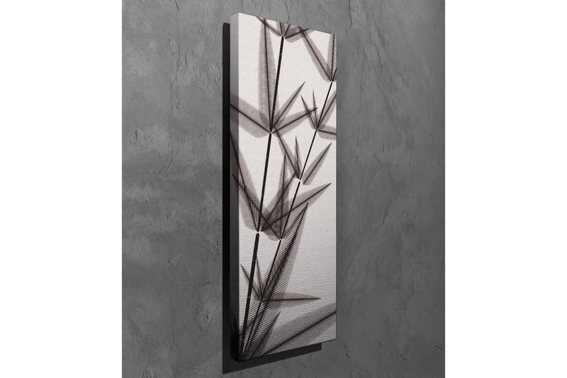 Canvastavla - Silhuett av bambuskott i svartvitt - Svart / Grå / Vit - Inredning - Tavlor & posters - Canvastavla