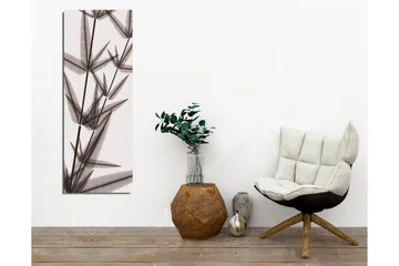 Canvastavla - Silhuett av bambuskott i svartvitt - Svart / Grå / Vit - Inredning - Tavlor & posters - Canvastavla