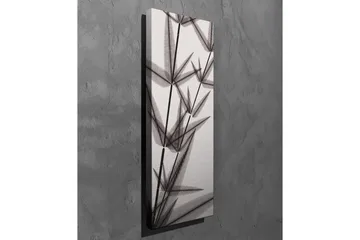 Canvastavla - Silhuett av bambuskott i svartvitt - Svart / Grå / Vit - Inredning - Tavlor & posters - Canvastavla