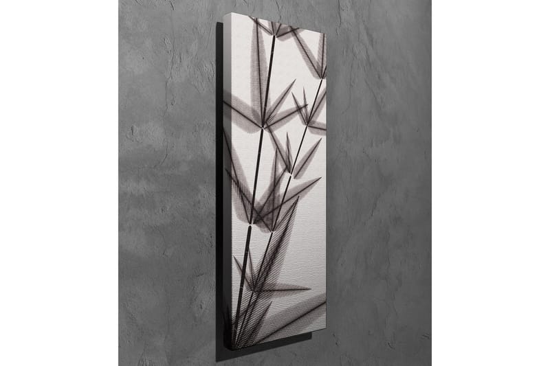 Canvastavla - Silhuett av bambuskott i svartvitt - Svart / Grå / Vit - Inredning - Tavlor & posters - Canvastavla