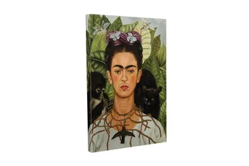 Canvastavla - Självporträtt med djur och grönska i bakgrunden - Grön / Brun / Svart - Inredning - Tavlor & posters - Canvastavla