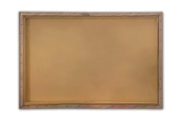 Canvastavla - Stilla sjö med röda båtar omgiven av grönskande träd och fjäll i bakgrunden - Grön / Röd / Blå - Inredning - Tavlor & posters - Canvastavla