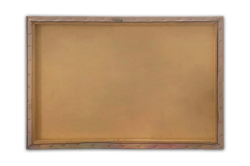 Canvastavla - Stilla sjö med röda båtar omgiven av grönskande träd och fjäll i bakgrunden - Grön / Röd / Blå - Inredning - Tavlor & posters - Canvastavla